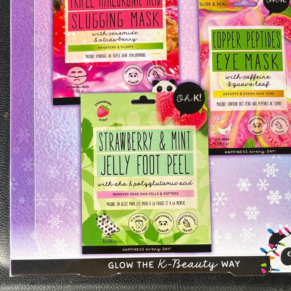 Oh K! K-Beauty Mask Set (3) Face Eye Foot Peel Skincare Bundle NIB - Picture 4 of 8